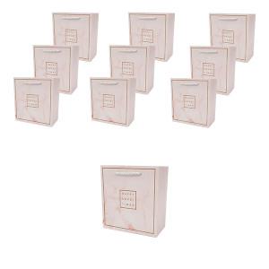 ABM 스윗타임 대리석 쇼핑백 핑크 소 10개(14x7x15cm)