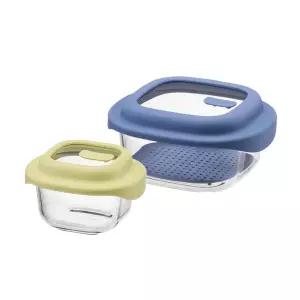전자레인지용 바로한끼 간편조리 용기 500ml+1.5L