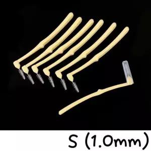 오너클랜 L형 치간칫솔 S 1.0mm 7P X3개 휴대용 어금니 치실 구강용품 L타입치간칫솔 L자치간칫솔