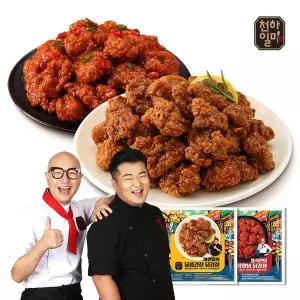 [천하일미]홍석천 이원일 순살 닭강정 250g 4팩 간장맛 매콤 양념맛