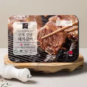[케이미트]수제양념 돼지갈비 1kg (일반포장)(소비기한:2027년1월14일)