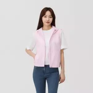 [PAT 여성] 프린트 후드 베스트_1K41435