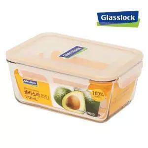 글라스락 라인직사각_1700ml 밀폐용기 유리밀폐용기 유리그릇 유리반찬통