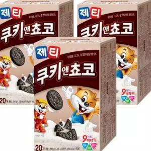 코코아 제티 쿠키앤초코 60개입 1020g 초코 쿠키 바나나