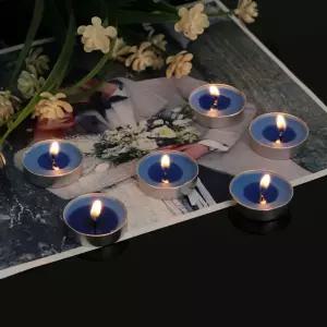 (블루) 캔들하우스 원형 티라이트 50p세트/장식용/프로포즈/촛불/미니/장식초/기념일/양초/세트/미니초