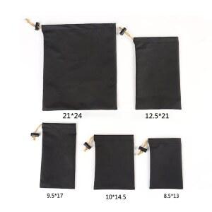 랩탑파우치 2PC 가죽 헤드폰 DRAWSTRING 가방 헤드셋 수납장 데이터 이어폰 방수 케이블 파우치 스트링