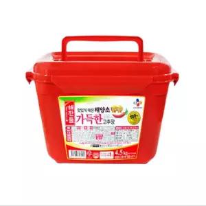 해찬들 맛있게 매운 태양초 가득한 고추장 4.5kg