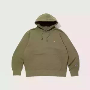 champion 베이직 C로고 후드 티셔츠 Normal Khaki