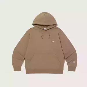 champion 베이직 C로고 후드 티셔츠 Camel
