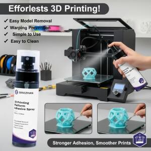 120ml 3D 프린터 접착제 스프레이 액체 접착제 핫베드 빌드 플레이트용 PLA ABS PETG TPU용 쉽게 청소 가능