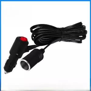 고전류 15A 자동차 시가 라이터 연장선 스위치 포함 12V 24V 차량용 동관 리웨이