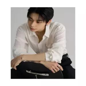 에잇세컨즈 456464MME1 남 여성셔츠 리넨 블렌디드 오버핏 셔츠 화이트 6325723