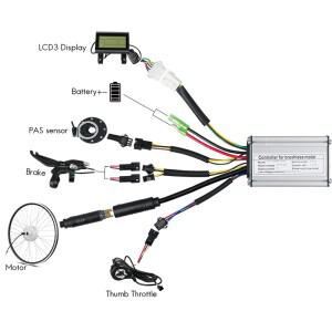 전기 자전거 KT 컨트롤러 15A 22A LCD3 디스플레이 패널 36V 48V 액세서리