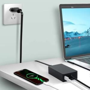 SUNYDEAL 서피스 프로 충전기 - 36W/44W/65W/102W 옵션 가능 65W 15V 4A 마이크로소프트 + USB 출력