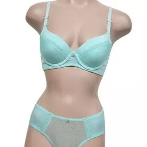 [라일리여성언더웨어] Rly 파스텔 레이스 B컵 브라팬티세트 하프컵브라 여성