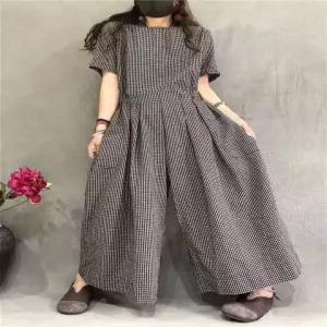 점프슈트 루즈핏 점프수트 데일리룩 여성용 오버핏 반팔 팬츠