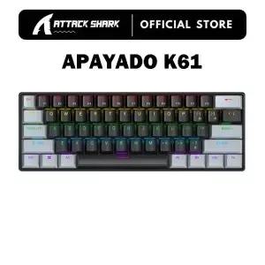 APAYADO K6 미니 기계식 키보드 유선 6키 RGB 게임용 블루 스위치 60 휴대용