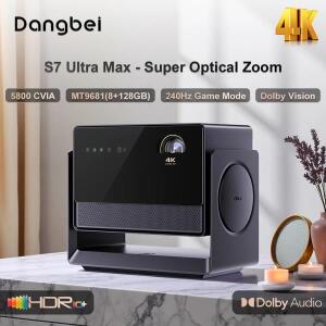 당베이 S7 울트라 맥스  프로젝터 4K  컬러  5G 와이파이 광학 줌 5800 루멘 돌비비전 가변 아이리스