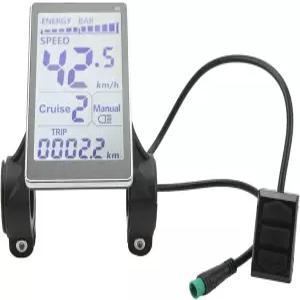 속도계 LCD 5핀 커넥터 전기 자전거 스쿠터 M5 방수 계기판 24V 36V 48V 60V 범용 데이터 린 미터