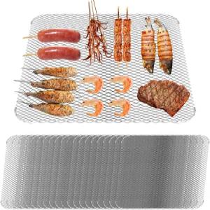 그릴 토퍼 세트 0 6x2 일회용 야외 논스틱 알루미늄 매트 청소하기 쉬운 제품