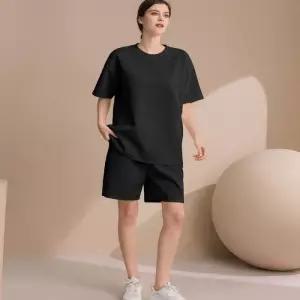 [라일리여성의류] Rly 여성 캐주얼 무지 반팔티 반바지 여름 세트 2컬