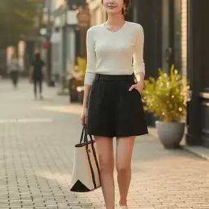 [라일리여성의류] Rly 여성 데일리룩 데이트룩 속바지 안감 미니멀 미니