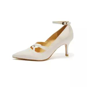 [BRIANA] X Strap Stiletto Vanilla BR1027