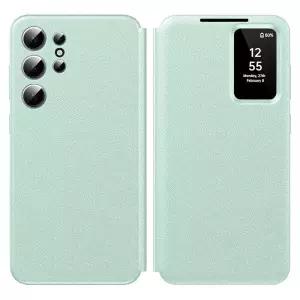 삼성 갤럭시 S25 울트라용, 스마트 소형 스크린 뷰, S-View 지갑 폰 케이스, 울트라 5G 케이스 윈도우 커버