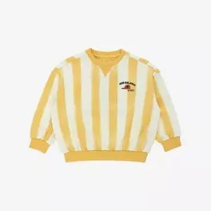 뉴발란스키즈 Ready Set Rugby세로 스트라이프 라운드넥 스셔츠 NK9CG1303U(30)Yellow