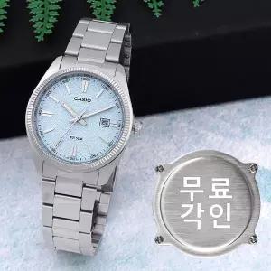 무료각인 카시오 MTP-1302DA-2A2 클래식 라운드 무광 정장캐쥬얼 남자 메탈 시계 e5