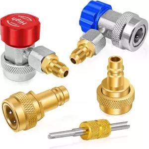 Boltigen A/C R134a R1234yf 퀵 커플러 R134a에서 커넥터 변환 키트 어댑터 포함