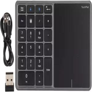 Ejoyous Wire Less Number Pad 노트북 PC 컴퓨터 데스크톱 노트북용 터치패드 트랙패드가 있는 2.4G 숫자