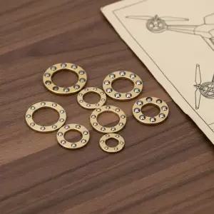 10개 세라믹 스틸 볼 베어링 스러스트 구리 지지대 접이식 나이프 DIY 개조용 부드러운 개방 도구