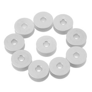 싱어 브라더 재봉틀용 21mm 산업용 알루미늄 보빈 10개