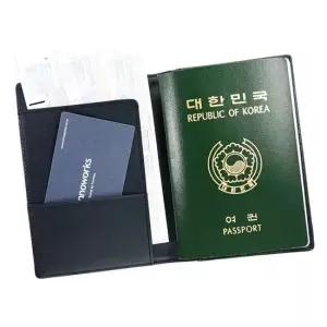 메쉬지갑 안전소가죽 여권케이스 카드수납용 1개 문구반점 가죽지갑 선물 생일선물