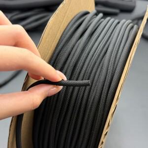 ID3~ 50mm 검정색 PET 브레이드 슬리브 셀프 클로징 보호 케이블 케이싱 애완동물의 씹기로부터 보호하는