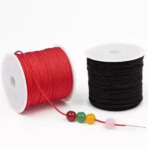 10 야드 0.5mm 0.8mm 1.0mm 1.5mm 나일론 코드 로프 어 매듭 Macrame 코드 로프 쥬얼리 Shamballa 팔찌 만