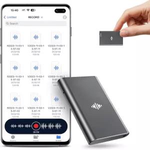Coptdyy 마그네틱 음성 녹음기 28GB - DSP4.0 AI 노이즈 캔슬링 기능이 녹음 장치 9200시간 저장 HD