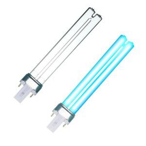 UVCOOLPLUNGE 9W UV 전구, JUP-01 UVE9 CF400 CF500 UVCP-9와 호환되는 야외 연못 UV 조명, 물고기용 조명 / 거북이 탱크 / 아쿠아리움, G23 베이스용 PCS 9W 연못 조명 2개