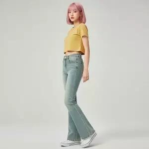 [하프클럽/]부츠컷 데님 나팔바지 워싱 청바지 6color 여자 슬림핏