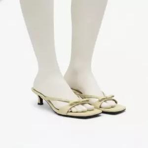 사뿐 카리엘 스퀘어 리본 샌들 뮬 5cm 5020098447