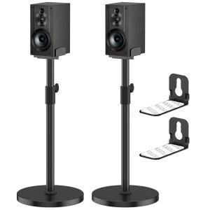 스피커용 헤비 듀티 스피커 스탠드 쌍, 사운드바 마운트 SS-CS5/SS-CS8/SA-Z9R, 5 u201311인치 서라운드 사운드 스피커 WR 케이블 관리를 위한 조절 가능한 듀얼 사이드 피팅 제공