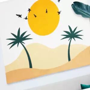 세모소 벽가림현수막 벽가림사막그림 일러스트패인트 분위기바꾸는거 폴리 150X130 1개