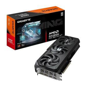 기가바이트 라데온 RX 9070 XT 게이밍 16G 그래픽 카드 - 16GB GDDR6, 256비트, PCI-E 5.0, 2970MHz 코어 클럭, 디스플레이포트 2.1a 2개, HDMI 2.1b GV-R9070XTGAMING-16GD