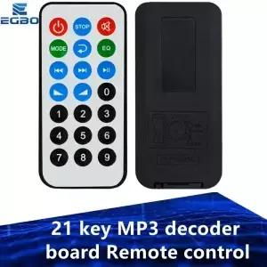 MP3 디코더 보드 리모컨 배터리 없음 2 키 개