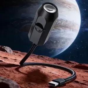 새로운 USB 스타 프로젝터 램프 달 지구 천장 프로젝션 조명 로맨틱 별이 빛나는 하늘 분위기 침실 장식