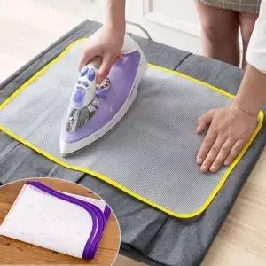 랜덤 색상 천 보호 프레스 메쉬 단열 다리미판 매트 커버 패드 방지 미니 다리미 도구