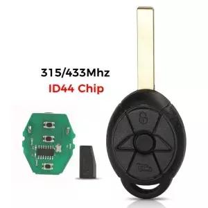 Jingyuqin EWS 자동차 원격 제어 키 구형 BMW 미니 쿠퍼 S R50 R53 Fob 35Mhz 조절식 ID44 칩 2 버튼
