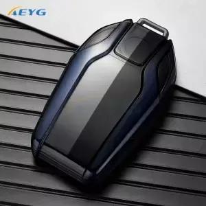 T 자동차 키 케이스 커버 쉘 포브 BMW 디스플레이 LCD 5 시리즈 6 7 8 G0 G02 G05 G G2 G30 키체인