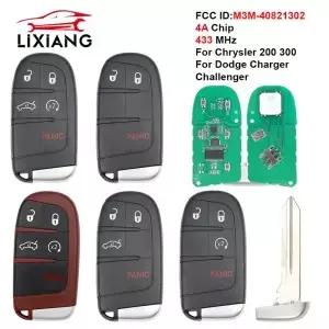 LIXIANG M3M4082302 4A칩 433MHz 스마트 자동차 리모컨 키 6855686AA/AB/AC (크라이슬러 200 300 닷지 차저